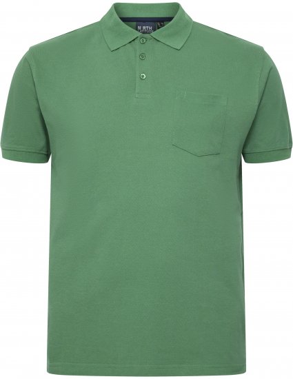 North Latitude Polo Short Sleeve Green - Pikeepaidat - Miesten isot pikeepaidat