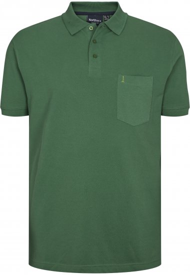 North Latitude Polo Short Sleeve Green TALL - MIESTEN VAATTEET MT-6XLT - Pitkien miesten vaatteet