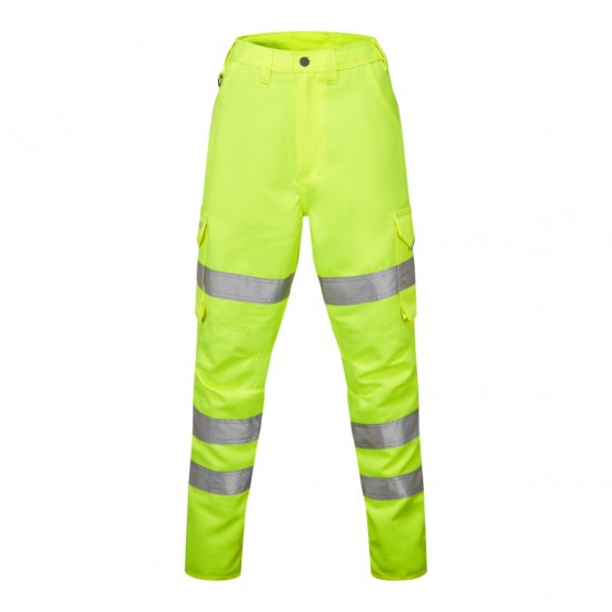 Leo Pennymoor EcoViz Women's Poly/Cotton Cargo Trousers Yellow - Työvaatteet - 