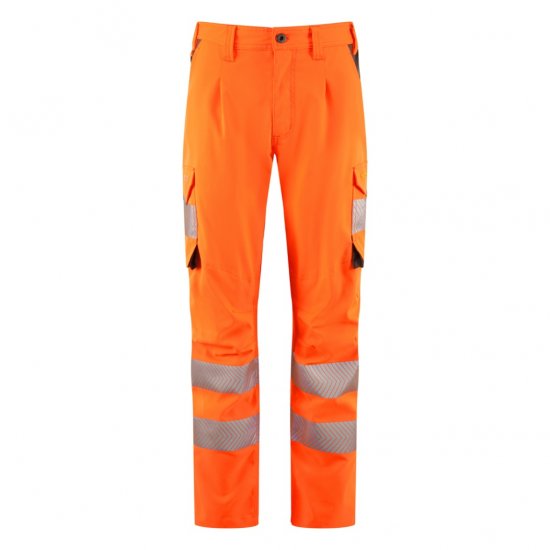 Leo Beckamoor Leo EcoViz Womens Stretch Cargo Trousers Orange - Työvaatteet - 