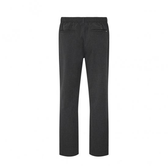 North Latitude Dress Pants Elastic Waist Dark Grey Melange - Miesten housut isot koot - Isojen miesten housut