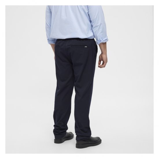North Latitude Dress Pants Elastic Waist Navy Blue - Miesten housut isot koot - Isojen miesten housut