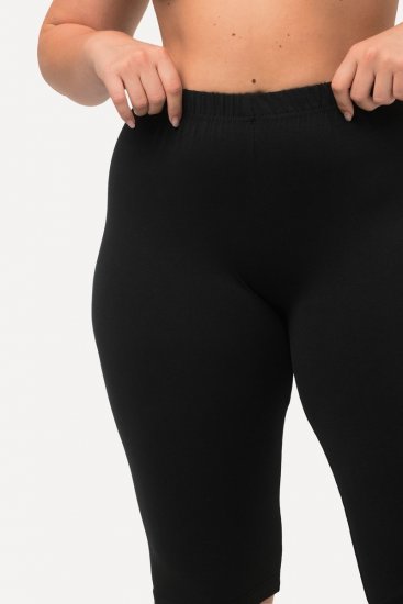 Ulla Popken Stretch Knit Bike Shorts Black - Ulla Popken - Ulla Popken plus-size-vaatteet