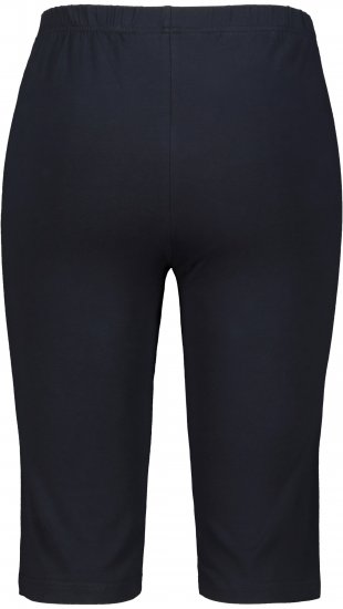 Ulla Popken Stretch Knit Bike Shorts Blue - Naisten farkut ja housut isot koot - 