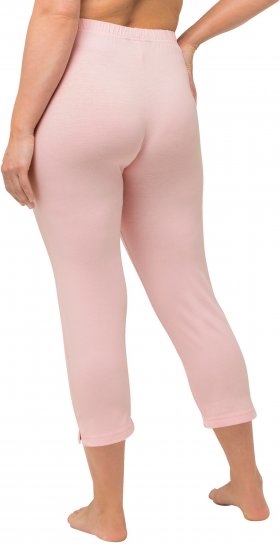 Ulla Popken Basic Stretch Knit Capris Pink - Naisten farkut ja housut isot koot - 