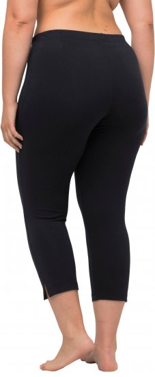 Ulla Popken Basic Stretch Knit Capris Navy - Naisten farkut ja housut isot koot - 