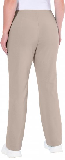Ulla Popken Classic Stretch Bengaline Comfort Pants Beige - Naisten farkut ja housut isot koot - 