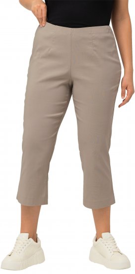 Ulla Popken Stretch Basic Bengaline Capri Pants Orange - Naisten farkut ja housut isot koot - 