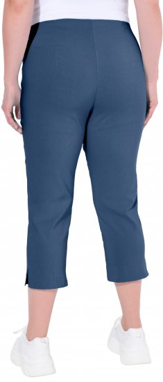 Ulla Popken Stretch Basic Bengaline Capri Pants Denim Blue - Naisten farkut ja housut isot koot - 