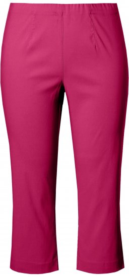Ulla Popken Stretch Basic Bengaline Capri Pants Pale Lilac - Naisten farkut ja housut isot koot - 