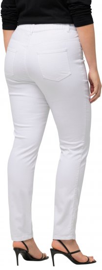 Ulla Popken Sienna Stretch Twill Jeggings Snow White - Naisten farkut ja housut isot koot - 
