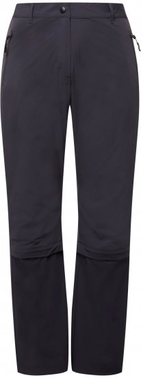 Ulla Popken Versatile Zip Off Leg Quick Dry Stretch Pants Graphite Grey - Naisten farkut ja housut isot koot - 