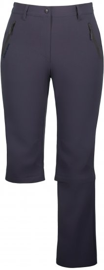 Ulla Popken Versatile Zip Off Leg Quick Dry Stretch Pants Graphite Grey - Naisten farkut ja housut isot koot - 
