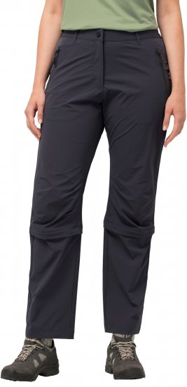 Ulla Popken Versatile Zip Off Leg Quick Dry Stretch Pants Graphite Grey - Naisten farkut ja housut isot koot - 