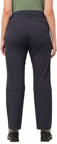 Ulla Popken Versatile Zip Off Leg Quick Dry Stretch Pants Graphite Grey - Naisten farkut ja housut isot koot - 