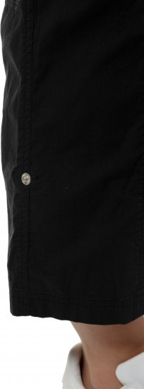Ulla Popken Roll Tab Hem Stretch Cargo Pants Black - Naisten farkut ja housut isot koot - 