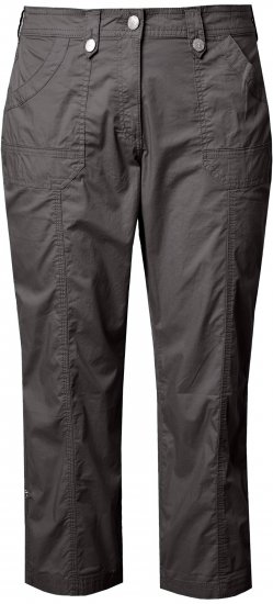 Ulla Popken Roll Tab Hem Stretch Cargo Pants Grey - Naisten farkut ja housut isot koot - 