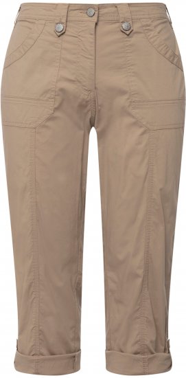 Ulla Popken Roll Tab Hem Stretch Cargo Pants Orange - Naisten farkut ja housut isot koot - 