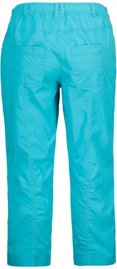 Ulla Popken Roll Tab Hem Stretch Cargo Pants Deep Aqua - Naisten farkut ja housut isot koot - 