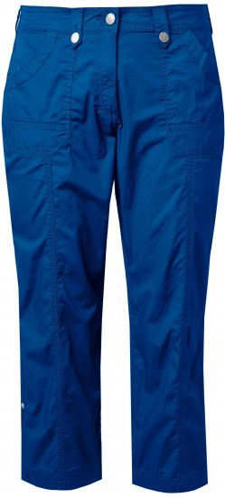 Ulla Popken Roll Tab Hem Stretch Cargo Pants Blue - Naisten farkut ja housut isot koot - 