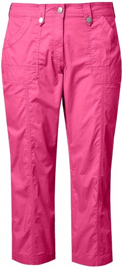 Ulla Popken Roll Tab Hem Stretch Cargo Pants Pink - Naisten farkut ja housut isot koot - 