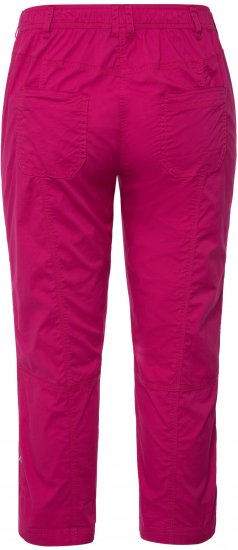 Ulla Popken Roll Tab Hem Stretch Cargo Pants Pink - Naisten farkut ja housut isot koot - 