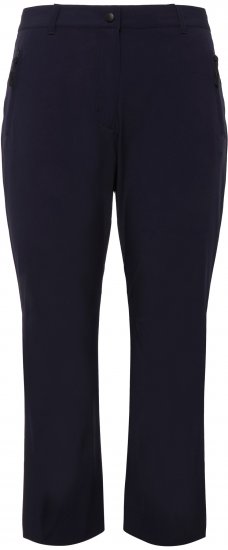 Ulla Popken Functional Sport Quick Dry Stretch Crop Pants Navy Blue - Naisten farkut ja housut isot koot - 