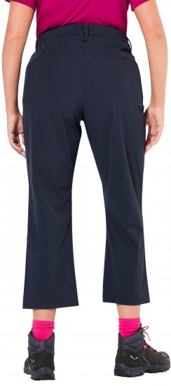 Ulla Popken Functional Sport Quick Dry Stretch Crop Pants Navy Blue - Naisten farkut ja housut isot koot - 