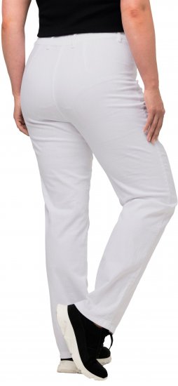 Ulla Popken Summer Pants Mony Snow White - Farkut & Housut Isoissa Koissa – Plus Size - 