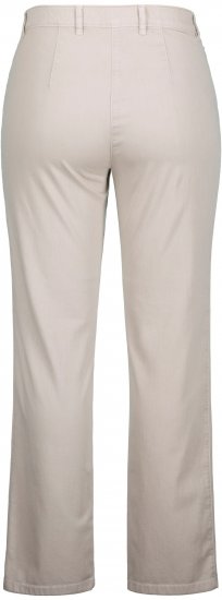 Ulla Popken Summer Pants Mony Beige - Naisten farkut ja housut isot koot - 