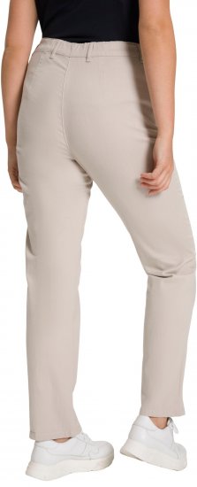 Ulla Popken Summer Pants Mony Beige - Naisten farkut ja housut isot koot - 