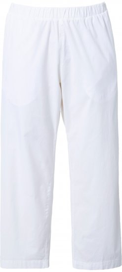 Ulla Popken Wide Leg Ruby Fit Stretch Chino Pants Snow White - Naisten farkut ja housut isot koot - 