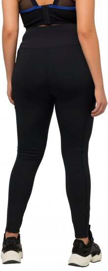 Ulla Popken High Waist Quick Dry Recycled Stretch Leggings Black - Naisten farkut ja housut isot koot - 