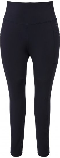 Ulla Popken High Waist Quick Dry Recycled Stretch Leggings Grey - Naisten farkut ja housut isot koot - 