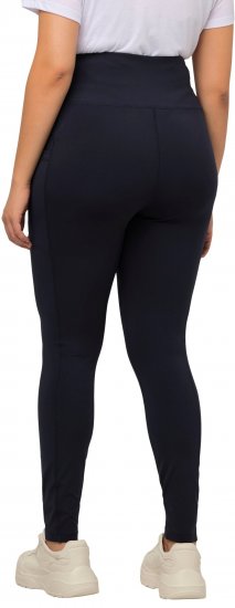 Ulla Popken High Waist Quick Dry Recycled Stretch Leggings Grey - Naisten farkut ja housut isot koot - 