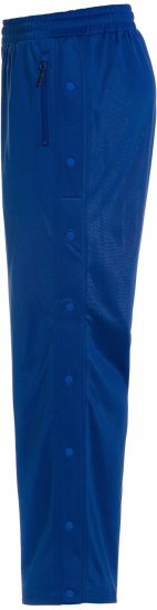 Ulla Popken Snap Placket Side Seam Wide Leg Recycled Polyester Knit Joggers Blue - Farkut & Housut Isoissa Koissa – Plus Size - 