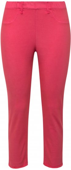 Ulla Popken Stretch Blend Bengaline Pants Light Pink - Naisten farkut ja housut isot koot - 