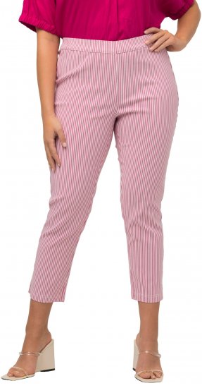 Ulla Popken Stretch Blend Bengaline Pants Pale Lilac - Naisten farkut ja housut isot koot - 