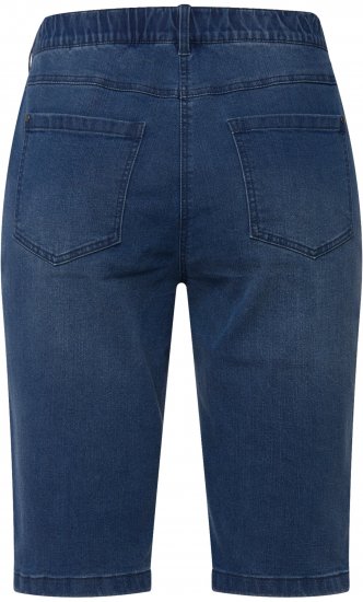Ulla Popken Basic Denim Mandy Bermuda Shorts Light Blue Denim - Naisten farkut ja housut isot koot - 