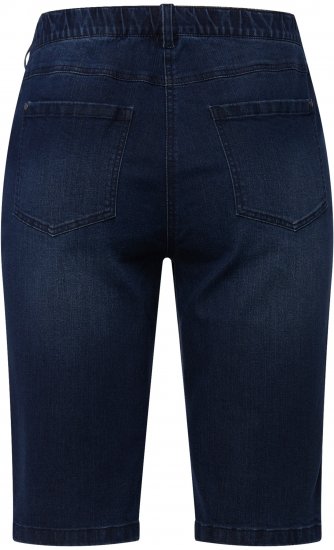 Ulla Popken Basic Denim Mandy Bermuda Shorts Blue Denim - Naisten farkut ja housut isot koot - 