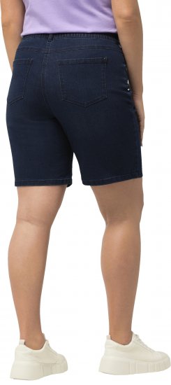 Ulla Popken Basic Denim Mandy Bermuda Shorts Blue Denim - Naisten farkut ja housut isot koot - 