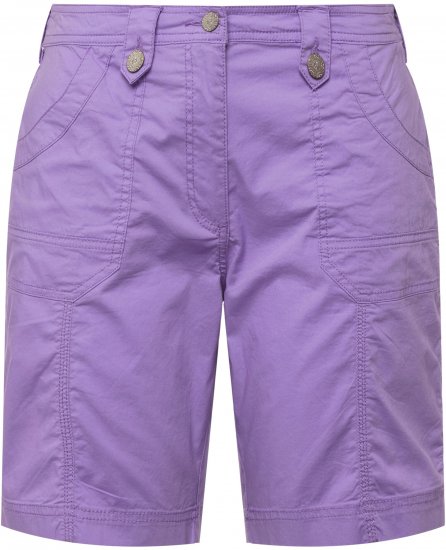 Ulla Popken Cargo Bermuda Shorts Pale Lilac - Naisten farkut ja housut isot koot - 