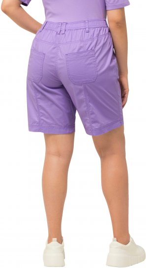 Ulla Popken Cargo Bermuda Shorts Pale Lilac - Naisten farkut ja housut isot koot - 