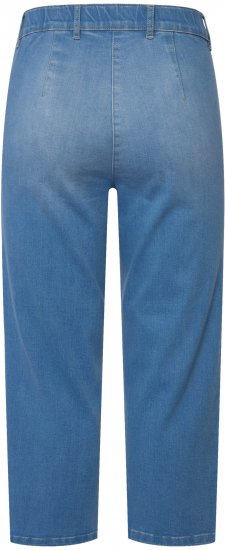 Ulla Popken Cropped Stretch Blend Mony Jeans Blue - Naisten farkut ja housut isot koot - 