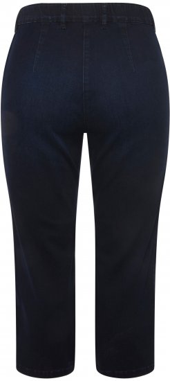 Ulla Popken Cropped Stretch Blend Mony Jeans Denim Blue - Farkut & Housut Isoissa Koissa – Plus Size - 