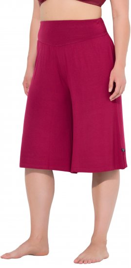 Ulla Popken Wide Leg Flared Bermuda Shorts - Naisten farkut ja housut isot koot - 