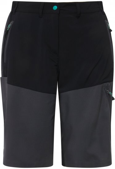 Ulla Popken Water Repellent Nordic Walking Shorts Black - Farkut & Housut Isoissa Koissa – Plus Size - 