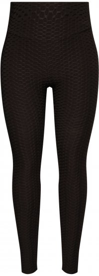 Ulla Popken Textured High Waisted Leggings Grey - Naisten farkut ja housut isot koot - 