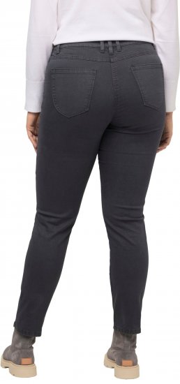 Ulla Popken Stretch Fit 6 Pocket Cargo Pants Black - Naisten farkut ja housut isot koot - 