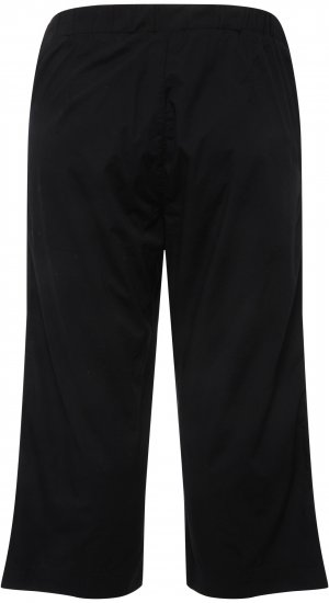 Ulla Popken Cropped Ruby Fit Pants Black - Naisten farkut ja housut isot koot - 